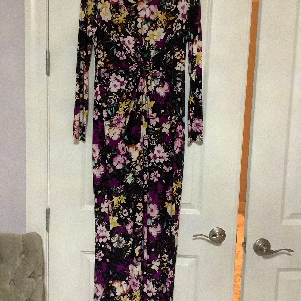 Thalia Long Sleeve Floral Maxi